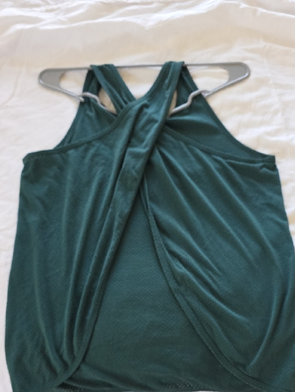 Lorna Jane Teal Racerback Tank with Motivational Text - Picture 3 of 6